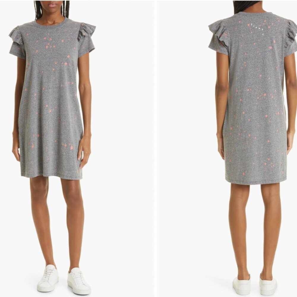 Clare V Ruffle Splatter Dress XL